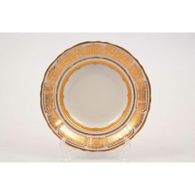 Набор глубоких тарелок "Золотой орнамент 3250" 23 см 6 шт