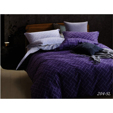 Комплект постельного белья Cleo Паркет сатин, двуспальный евро