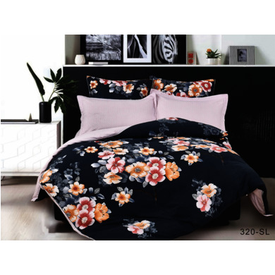Комплект постельного белья Cleo Ночной цветок сатин-делюкс, сем.