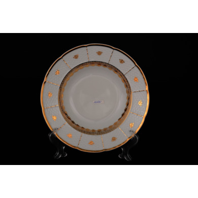 Набор глубоких тарелок "Менуэт Золотой орнамент" 23 см. 6 шт.