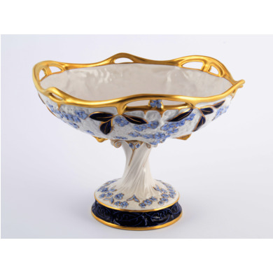 Ваза для фруктов "Райское дерево" 30 см на ножке