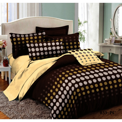 Комплект постельного белья Cleo Круги поплин, двуспальный евро