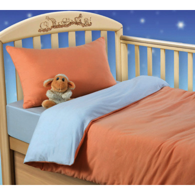 Комплект постельного белья Текс-Дизайн "Персиковое облако" трикотаж, детский