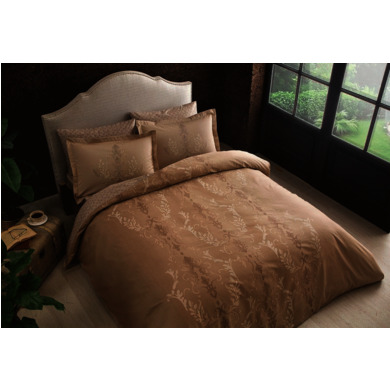 Комплект постельного белья Tac Satin Delux Mauna (бежевый) сатин-делюкс, двуспальный