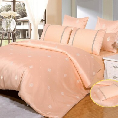 Комплект постельного белья "Arlet AD-001" жаккардовый шелк, двуспальный евро
