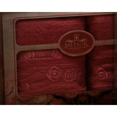 Набор полотенец Метеор Текстиль Rose Garden 50х90 см, 70х140 см 2 шт (розовый)