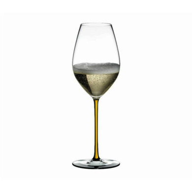 Фужер "Fatto a Mano Champagne Wine Glass" 445 мл (с желтой ножкой)