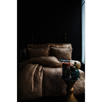 Комплект постельного белья Issimo Monte beige жаккард, двуспальный евро