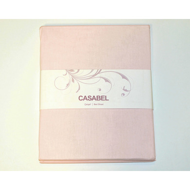 Простыня Casabel ранфорс 160х240 см (светло-розовая)