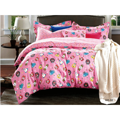 Комплект постельного белья Cleo Малышата (розовый) сатин, детский