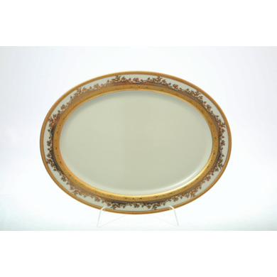 Блюдо овальное "Constanza Cream 9320 Gold" 35 см