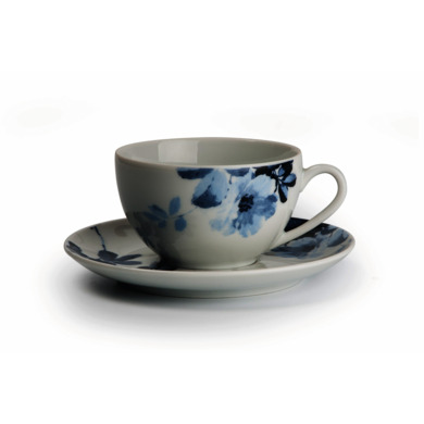Набор чайных пар "Monalisa Jardin Bleu" (чашка 210 мл + блюдце) на 6 персон