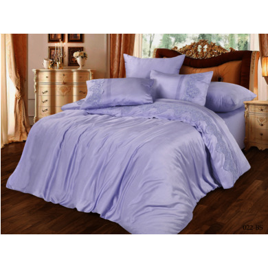 Комплект постельного белья Cleo Bamboo Satin (светло-сиреневый), сем.