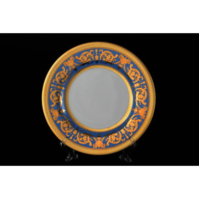 Набор тарелок "Constanza Imperial Blue Gold" 27 см. 6 шт.
