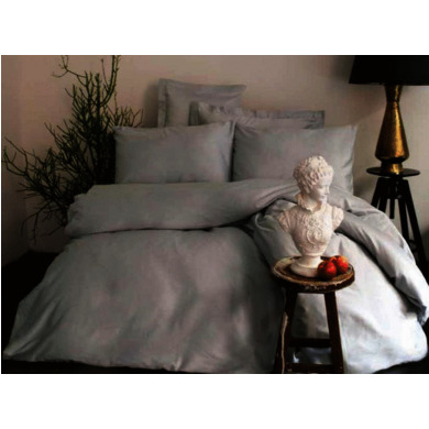 Комплект постельного белья Issimo Simply Satin Grey сатин, двуспальный евро