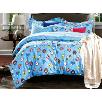 Комплект постельного белья Cleo Малышата (голубой) сатин, детский