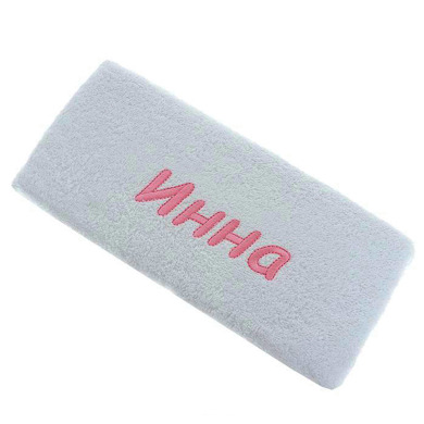 Подарочное полотенце с вышивкой Tac Инна 50х90 см (белое)