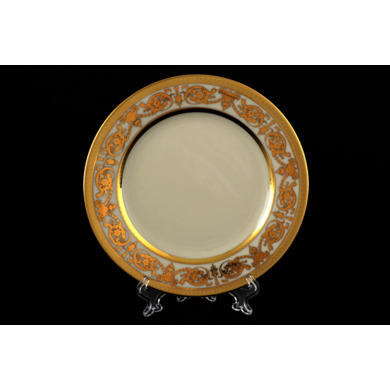 Набор тарелок "Constanza Cream Imperial Gold" 17 см. 6 шт.