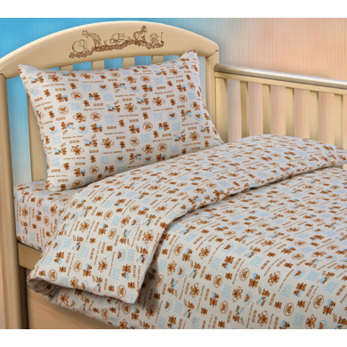 Комплект постельного белья Текс-Дизайн "Малыш (голубой)" трикотаж, детский