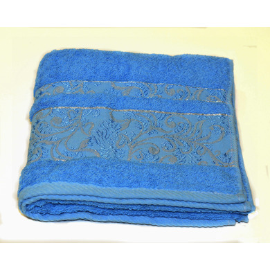 Полотенце махровое Brielle Sarmasik 70х140 см (синее)