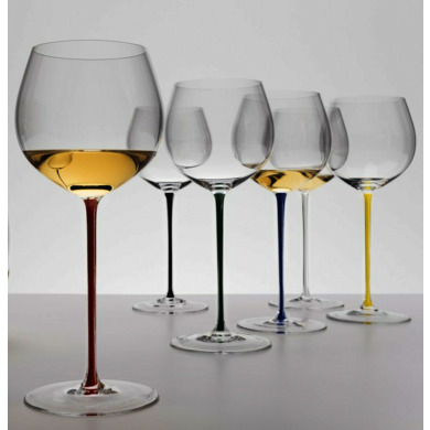 Набор фужеров "Fatto a Mano Oaked Chardonnay" 620 мл 6 шт (с разноцветными ножками)