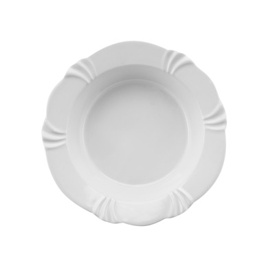 Набор глубоких тарелок "Лауринда Белая" 24 см 6 шт