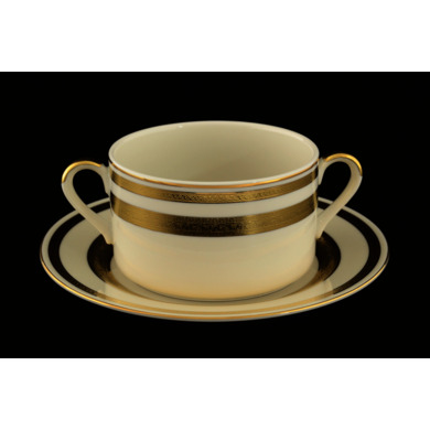 Набор бульонных пар "Constanza Cream 9321 Gold" 300 мл. 6 пар