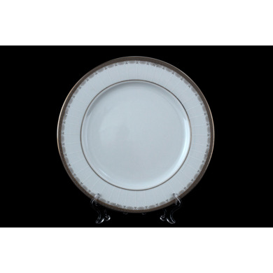 Набор тарелок "Опал Платиновая лента" 25 см 6 шт