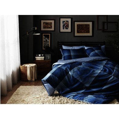 Комплект постельного белья Tac Premium Digital Tess сатин-делюкс, двуспальный евро