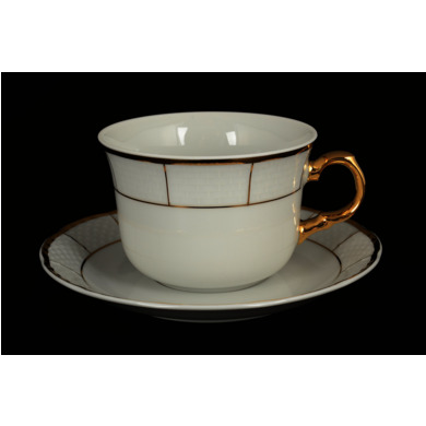 Набор для чая "Менуэт" (чашка 240 мл + блюдце) на 6 персон 12 предметов