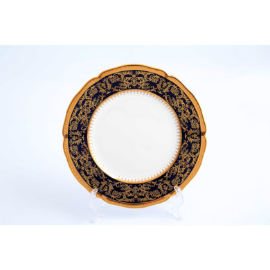 Набор тарелок "Clarice Cobalt Gold" 21 см 6 шт
