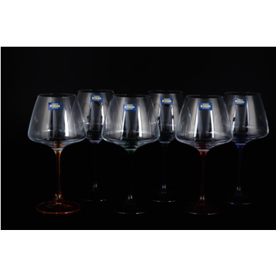 Набор бокалов для вина "Наоми Арлекин" 350 мл 6 шт