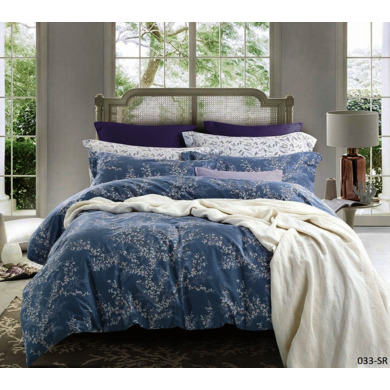 Комплект постельного белья Cleo Цветущие ветки сатин, двуспальный
