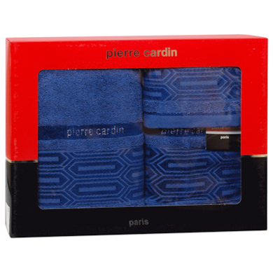 Комплект полотенец Pierre Cardin 050 (синий) 30х50 см, 50х100 см, 70х140 см 3 шт