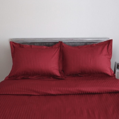Комплект постельного белья Этель "Бордо" страйп-сатин, двуспальный евро