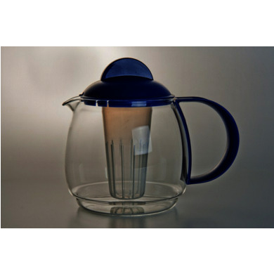 Чайник заварочный с ситом "Trendglas" (синий) 1,2 л