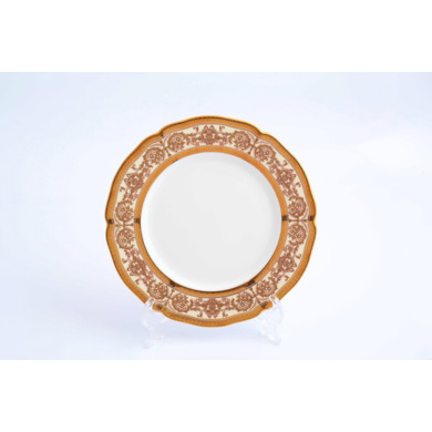 Набор тарелок "Golden Romance Cream Gold" 21 см 6 шт