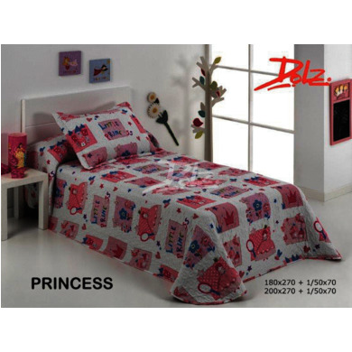 Покрывало стеганое Dolz Princess 180х270 см + 1 наволочка 50х70 см