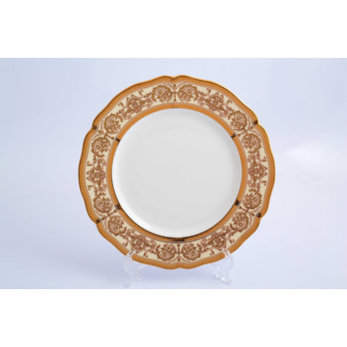 Набор тарелок "Golden Romance Cream Gold" 27 см 6 шт