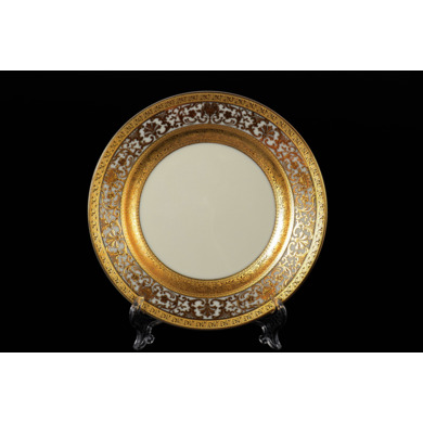 Набор тарелок "Royal Gold Cream" 17 см 6 шт