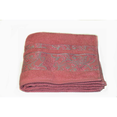 Полотенце махровое Brielle Sarmasik 70х140 см (розовое)