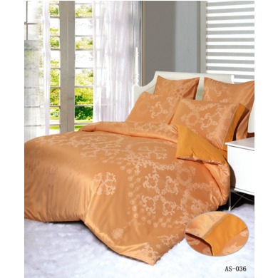 Комплект постельного белья "Arlet AS-036" жаккардовый шелк, двуспальный евро