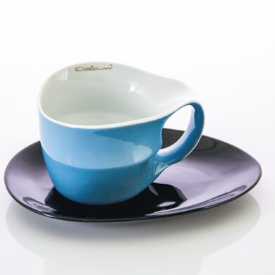Набор для чая "Colani" (чашка 450 мл. + блюдце) голубой