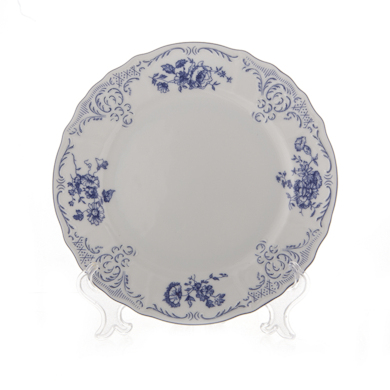 Набор тарелок "Бернадотт Синие розы 24074" 21 см. 6 шт.