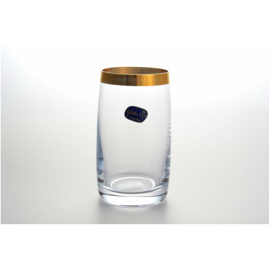 Набор стаканов для воды "Идеал Золотая полоса" 250 мл 6 шт
