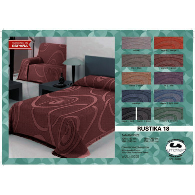 Покрывало-плед Umbritex Rustica 18 garnet 230х260 см