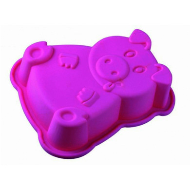 Форма для выпечки "Поросёнок" Silicone 18х15х4,5 см