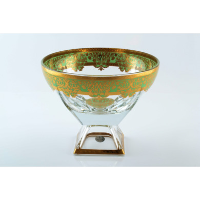 Ваза для конфет "Natalia Golden Turquoise Decor" 24,5 см