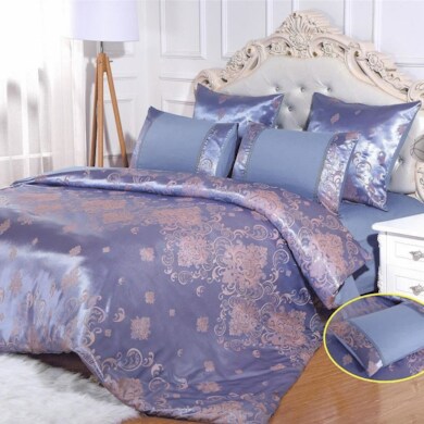 Комплект постельного белья "Arlet AD-009" жаккардовый шелк, двуспальный евро