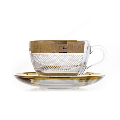 Набор для чая  "Богемия" (чашка 240 мл + блюдце) на 6 персон 12 предметов